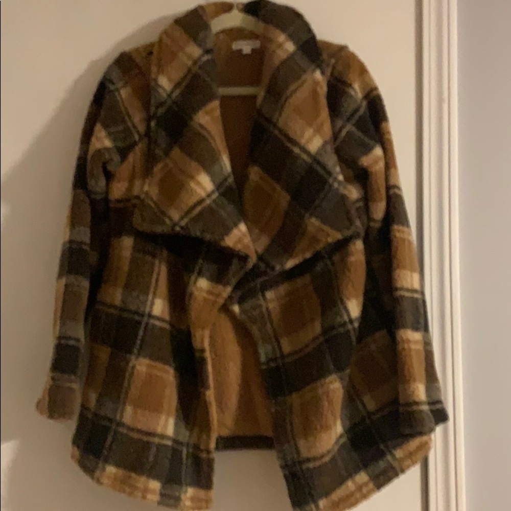 Plaid Teddy Jacket